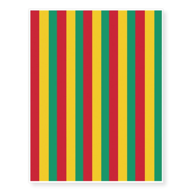 Guinea Flag Temporary Tattoos (Front)