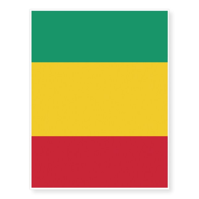 Guinea Flag Temporary Tattoos (Front)