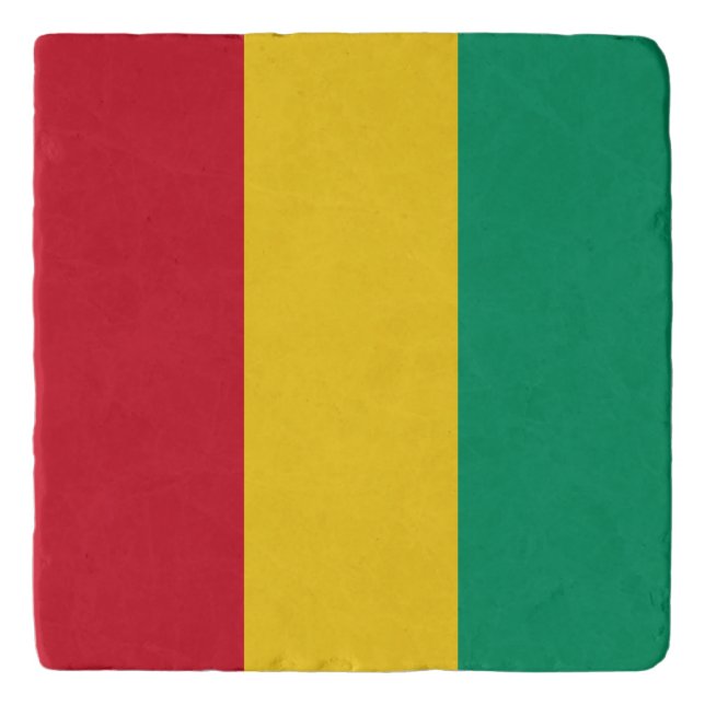 Guinea Flag Trivet (Front)