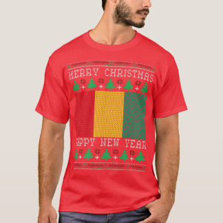 Guinea Flag Ugly Christmas  T-Shirt