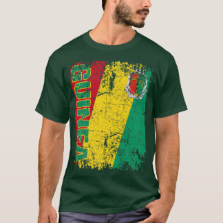 GUINEA Flag Vintage Distressed GUINEA  T-Shirt