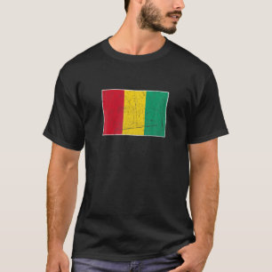Guinea Flag With Vintage Guinean National Colors T-Shirt
