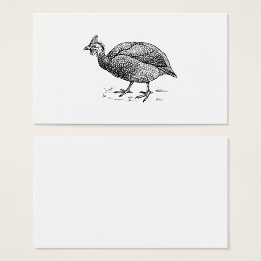 Guinea Fowl Bird Art (Front & Back)