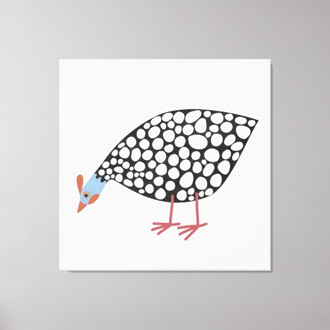 Guinea Fowl Bird Canvas Print (Front)