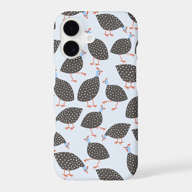 Guinea Fowl Bird Pattern Case-Mate iPhone Case (Back)