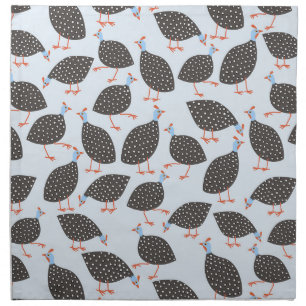 Guinea Fowl Bird Pattern Cloth Napkin
