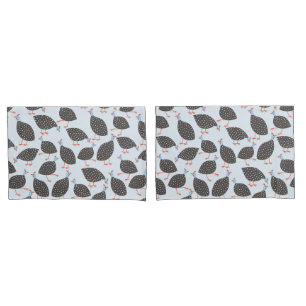 Guinea Fowl Bird Pattern Pillow Case