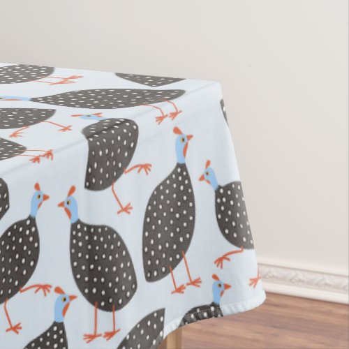 Guinea Fowl Bird Pattern Tablecloth