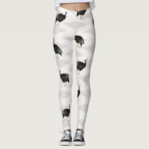 Guinea fowl Birds Pattern Leggings