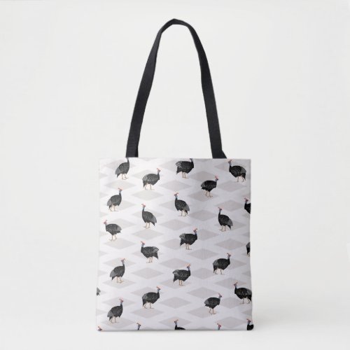Guinea fowl birds tote bag