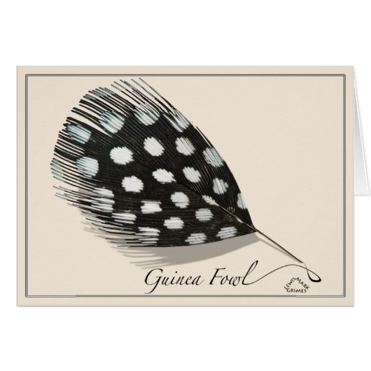 Guinea Fowl - Card (Front Horizontal)