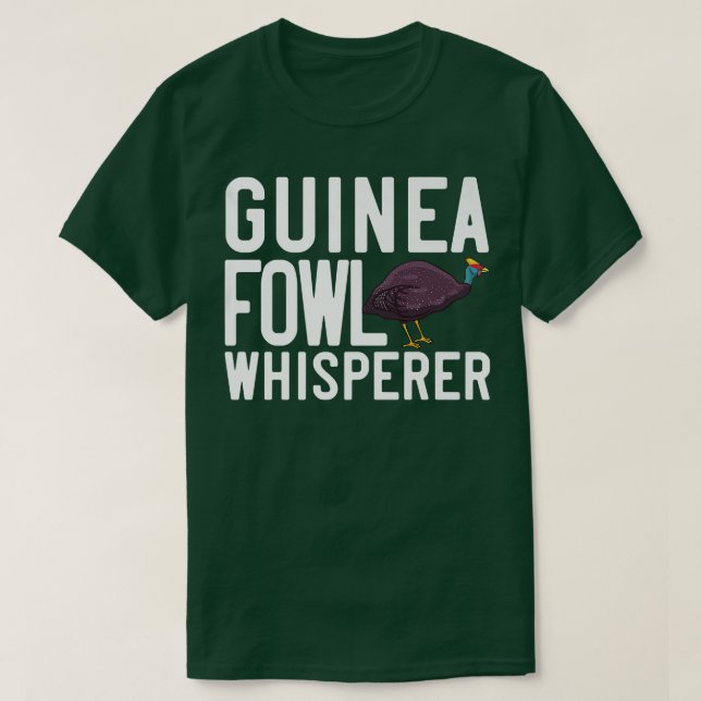 Guinea Fowl Chicken Hen Farmer  T-Shirt (Design Front)
