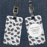 Guinea Fowl Cute Bird Pattern Custom Name Luggage Tag<br><div class="desc">A flock of guinea hens,  perfect for your favorite poultry farmer,  birder or just for anyone who loves these quirky birds.
Change the contact details on the back.</div>