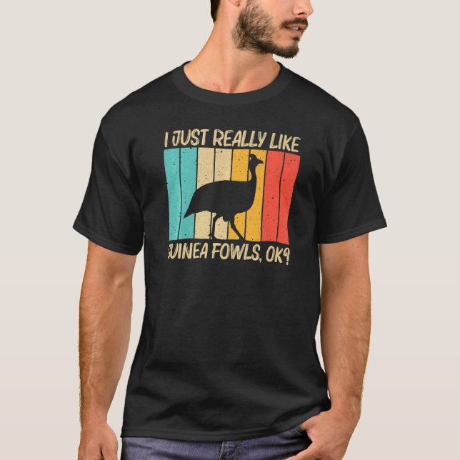 Guinea Fowl For Men Women Guinea Hen Poultry T-Shirt (Front)
