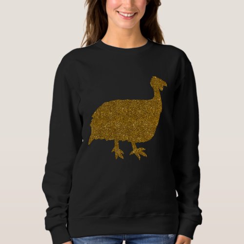 Guinea Fowl For Women Girl Pearl hen Bird Animal Sweatshirt