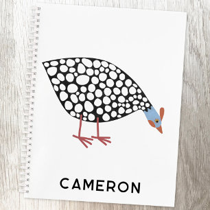 Guinea Fowl Fun Personalized Notebook
