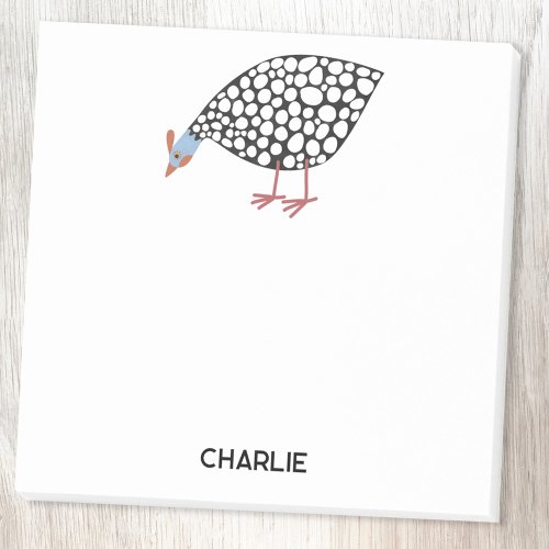 Guinea Fowl Fun Personalized Post_it Notes