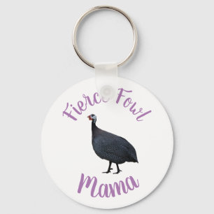Guinea Fowl Mama Keychain #FierceFowl Mama