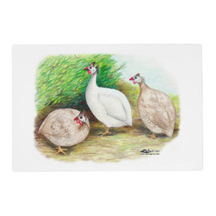 Guinea Fowl Outside Placemat