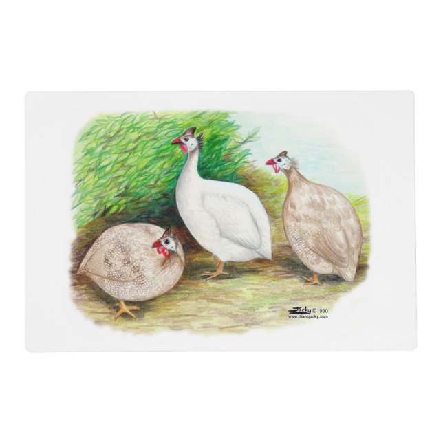 Guinea Fowl Outside Placemat (Front)