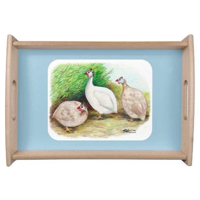 Guinea Fowl Outside Serving Tray (Front)