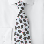 Guinea Fowl Pattern Blue Neck Tie<br><div class="desc">Fun Guinea Hen pattern on a light blue background. Perfect for bird lovers and poultry farmers.</div>