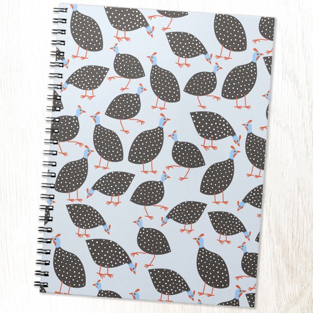 Guinea Fowl Pattern Notebook (Fun Guinea Fowl bird pattern notebook)