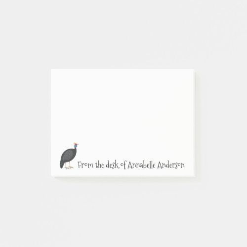 Guinea Fowl Personalize Post_it Notes
