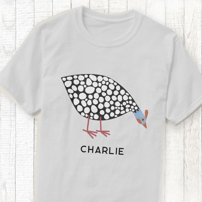 Guinea Fowl Personalized T-Shirt (Fun Guinea Fowl personalized t-shirt)