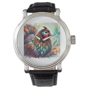 Guinea Fowl Serenity 220824AREF137 - Watercolor Watch