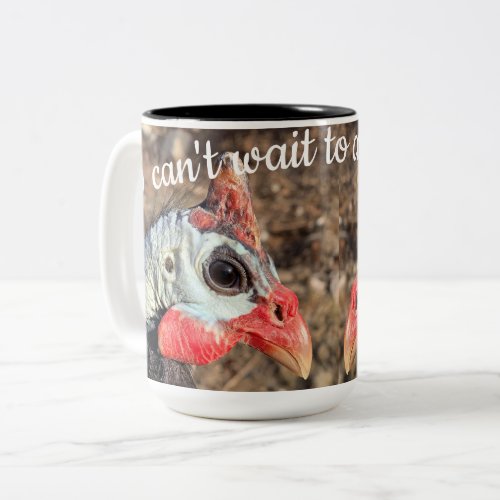 Guinea Fowl Two_Tone Coffee Mug