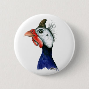 Guinea Head Pinback Button
