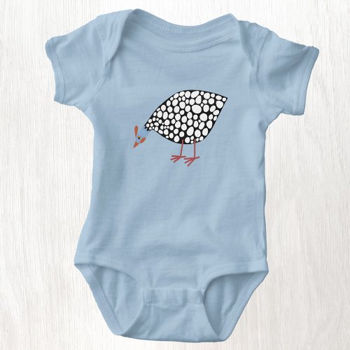 Guinea Hen Baby Bodysuit