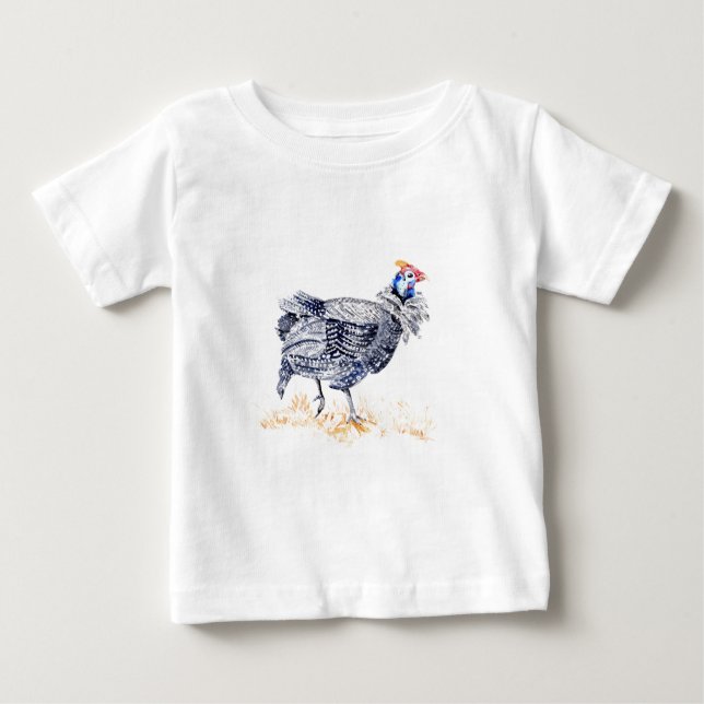 Guinea hen baby T-Shirt (Front)