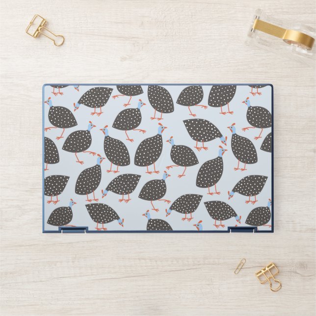 Guinea Hen Bird Pattern HP Laptop Skin (Desk)