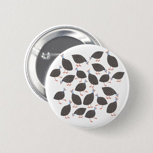 Guinea Hen Button (Front & Back)