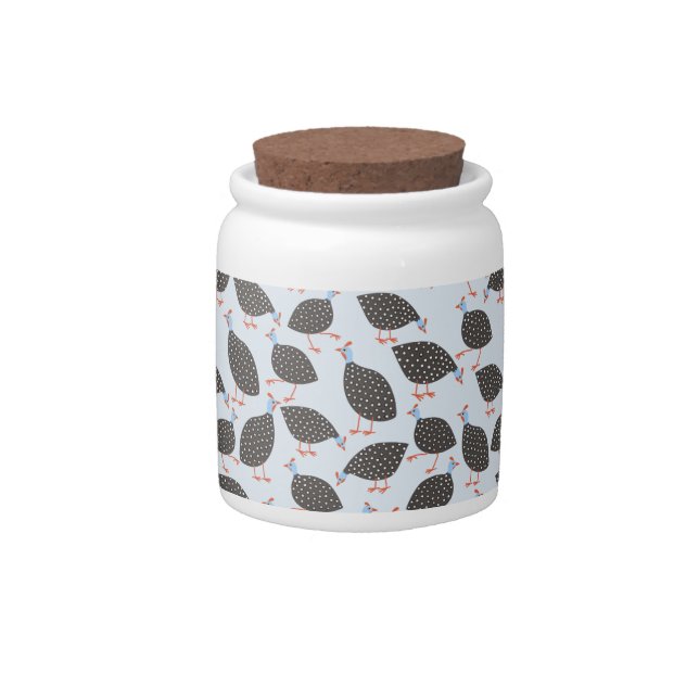 Guinea Hen Candy Jar (Front)