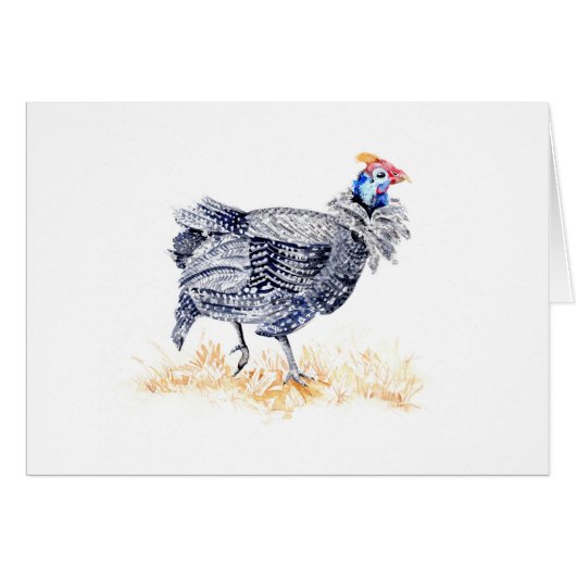 Guinea hen cards (Front Horizontal)