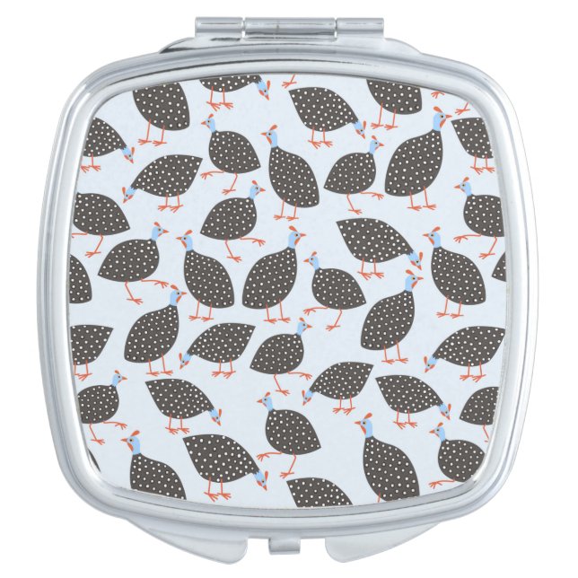 Guinea Hen Compact Mirror (Front)