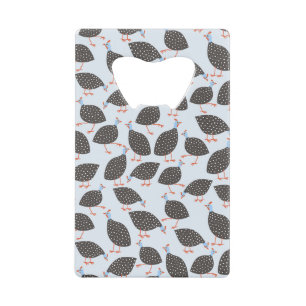 Guinea Hen Credit Card Bottle Opener