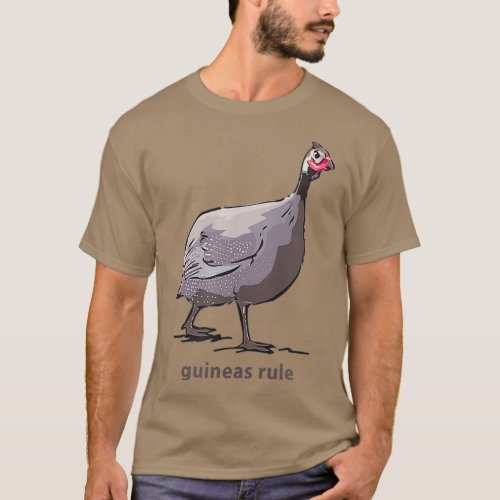 Guinea Hen Fowl Guineafowl Poultry Farm  for T_Shirt