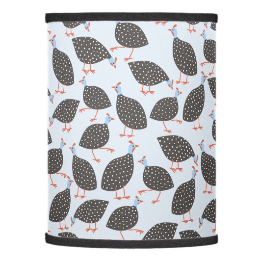 Guinea Hen Fun Bird Pattern Lamp Shade (Left)