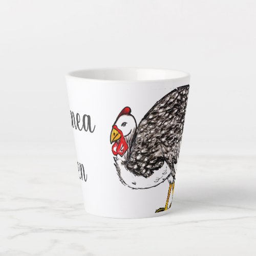 Guinea Hen Latte Mug