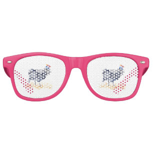 Guinea hen retro sunglasses