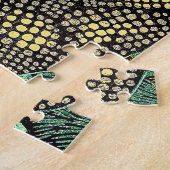 Guinea Hens kasamatsu shiro birds japanese art Jigsaw Puzzle (Side)
