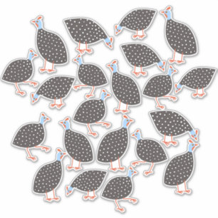 Guinea Hens Sticker