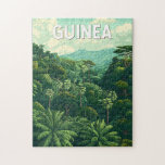 Guinea Illustration Travel Art Vintage Jigsaw Puzzle