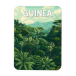 Guinea Illustration Travel Art Vintage Magnet