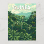 Guinea Illustration Travel Art Vintage Postcard