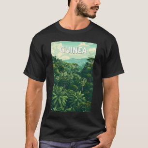 Guinea Illustration Travel Art Vintage T-Shirt